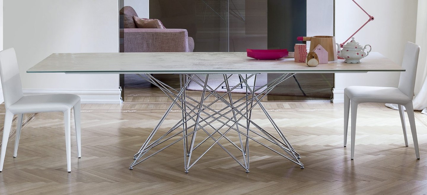 Tavolo octa di bonaldo design bartoli design arredamento & design Tavolo 120x120 bianco